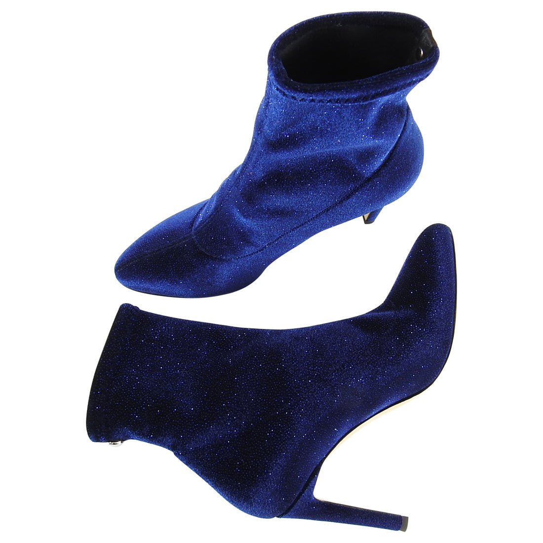 Giuseppe Zanotti Navy Blue Celeste Glitter Sock Boot - 37