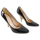 Giuseppe Zanotti Black Patent Pumps with Sculpted Wood Heel - 39
