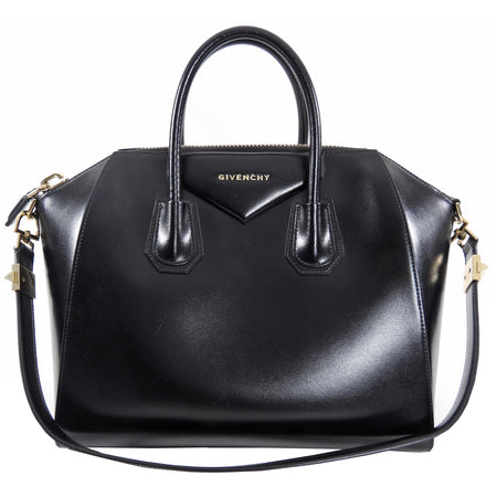 Givenchy Black Antigona Medium Smooth Leather Bag