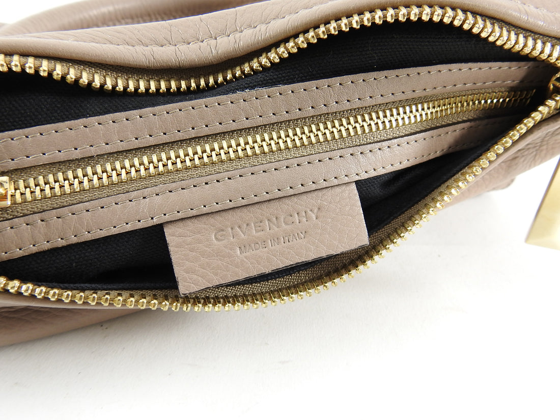 Givenchy Light Taupe / Beige Leather Small Pandora Bag