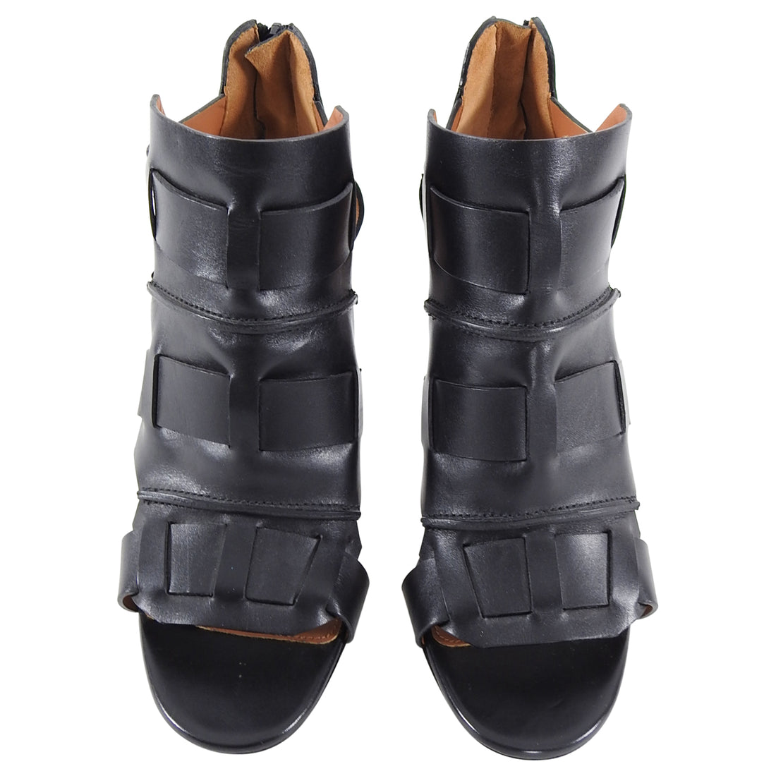 Givenchy Black Leather Gladiator High Heel Sandals - 40
