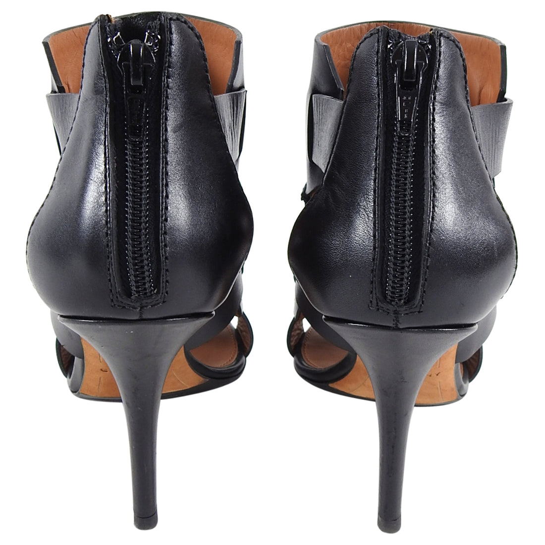 Givenchy Black Leather Gladiator High Heel Sandals - 40