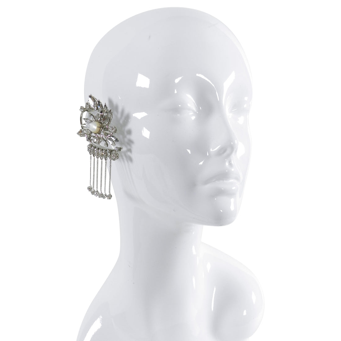 Givenchy Rhinestone Fringe Ear Cuff - Mono Earring