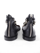 Givenchy Black Round toe Chain Ankle Strap Flats - 36