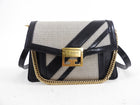 Givenchy GV3 Small Goat and Toile Crossbody Bag