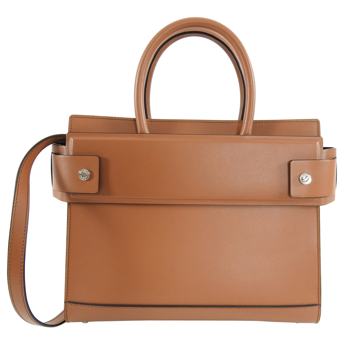 Givenchy Brown Small Structured Horizon Shoulder Bag