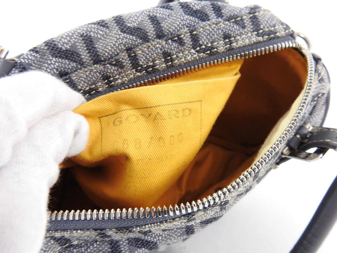 Goyard Limited Edition Small Gray Croisiere Bag with Crossbody Strap – I  MISS YOU VINTAGE