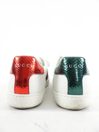 Gucci White Web Stripe Ace Sneakers - 38.5