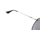 Gucci Black and Gold Aviator Sunglasses GG0062