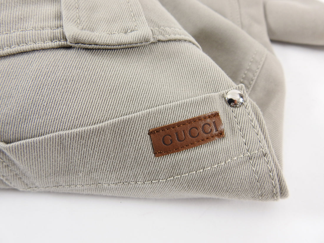 Gucci Light Beige Denim Crop Low Rise Jeans - IT40 / 4