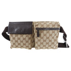 Gucci Brown Monogram Canvas and Leather Belt Bag.