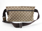 Gucci Brown Monogram Canvas and Leather Belt Bag.