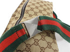 Gucci Brown Monogram Canvas Web Stripe Belt Bag Fanny Pack