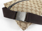 Gucci Brown Monogram Canvas and Leather Belt Bag.