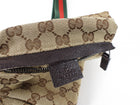Gucci Brown Monogram Canvas Web Stripe Belt Bag Fanny Pack