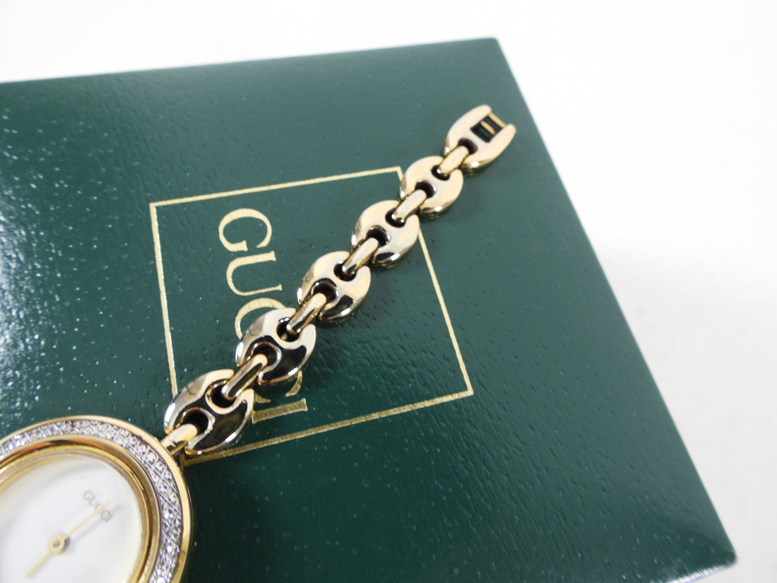 Gucci Vintage Interchangeable Bezels Link Watch