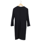 Gucci Black Wool Dress with Gold Horsebit Detail at Front - IT40 / USA 4