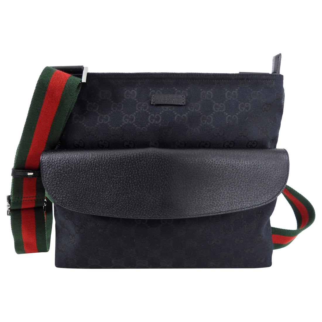 Gucci black canvas chest bag  Bags, Chest bag, Gucci black
