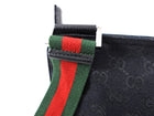 Gucci Black Monogram Canvas and Leather Messenger Bag
