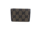 Gucci Dark Brown and Black Monogram Canvas Small Wallet