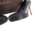 Gucci Black Leather Platform Pumps Heels - 6