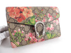 Gucci Blooms Dionysus Pink Floral Monogram Wallet on Chain Crossbody
