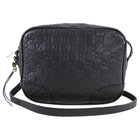 Gucci Black Guccissima Bree Camera Crossbody Bag