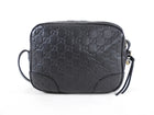 Gucci Black Guccissima Bree Camera Crossbody Bag