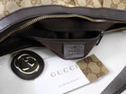 Gucci Monogram Canvas Brown Leather Sukey Hobo Bag 
