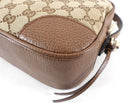 Gucci Brown Monogram Canvas Mini Bree Crossbody Bag