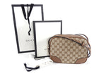 Gucci Brown Monogram Canvas Mini Bree Crossbody Bag