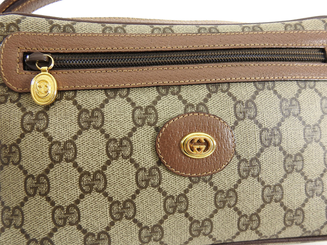 Gucci Vintage Monogram Clutch Wristlet Bag