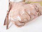 Gucci Monogram Canvas Pink Crystal Coated Small Hobo Bag