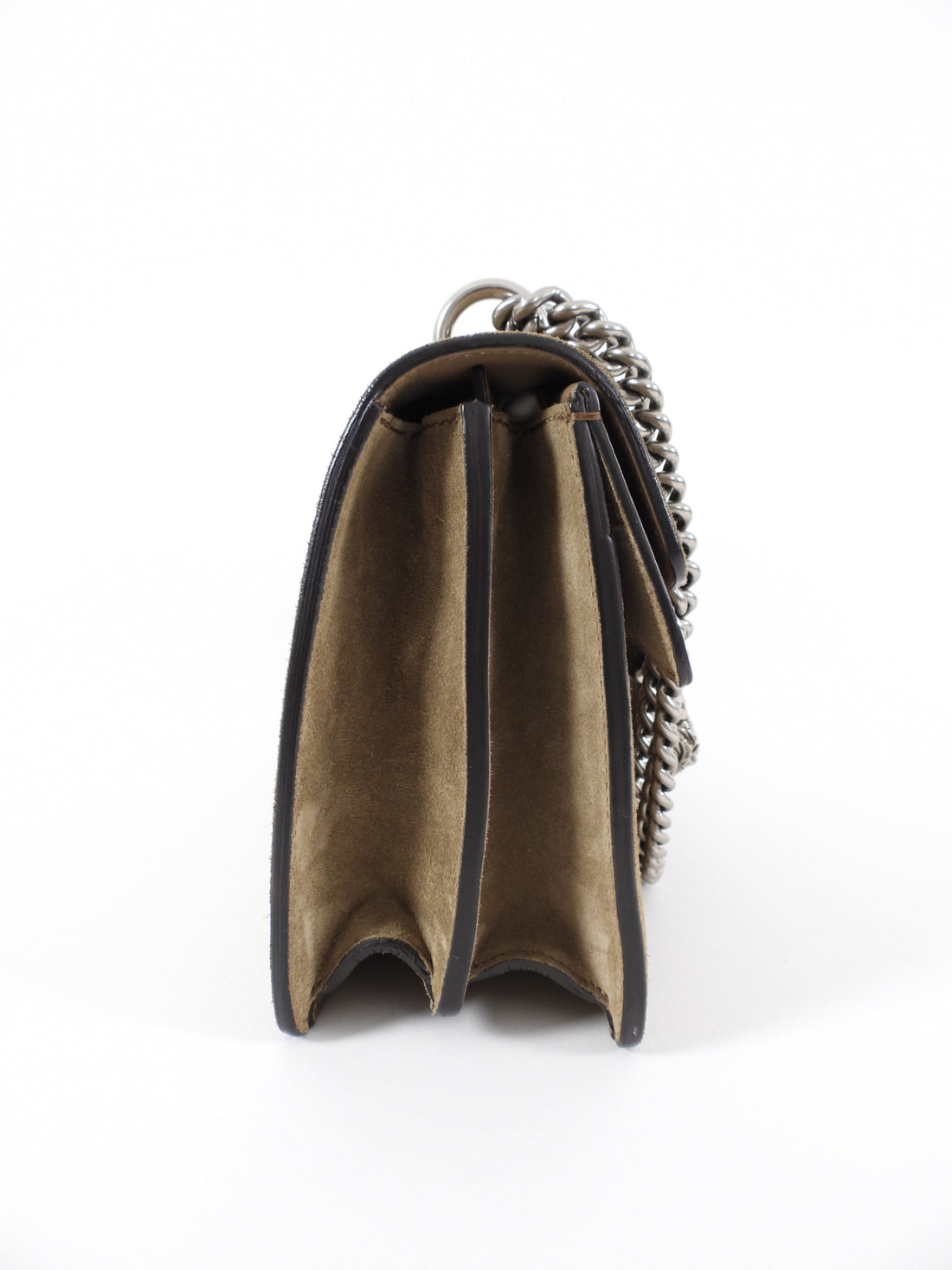 Gucci Beige Suede Small Dionysus Chain Shoulder Bag