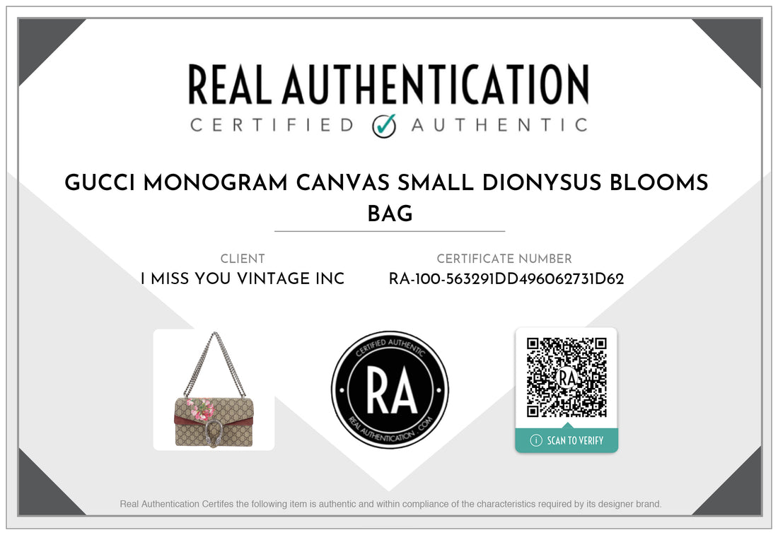 Gucci Monogram Canvas Small Dionysus Blooms Bag