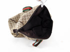 Gucci Monogram Canvas Brown Overnight Duffle Travel Bag