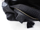 Gucci Black Grained Leather Emilie Hobo Bag