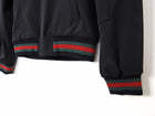 Gucci Equestrian Black Hooded Jacket with Crest Detail - S