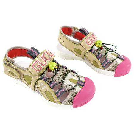 Gucci Arugu Multicolor Sneaker Sandals - 36