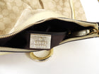 Gucci Gold Monogram Canvas Small Hobo Bag