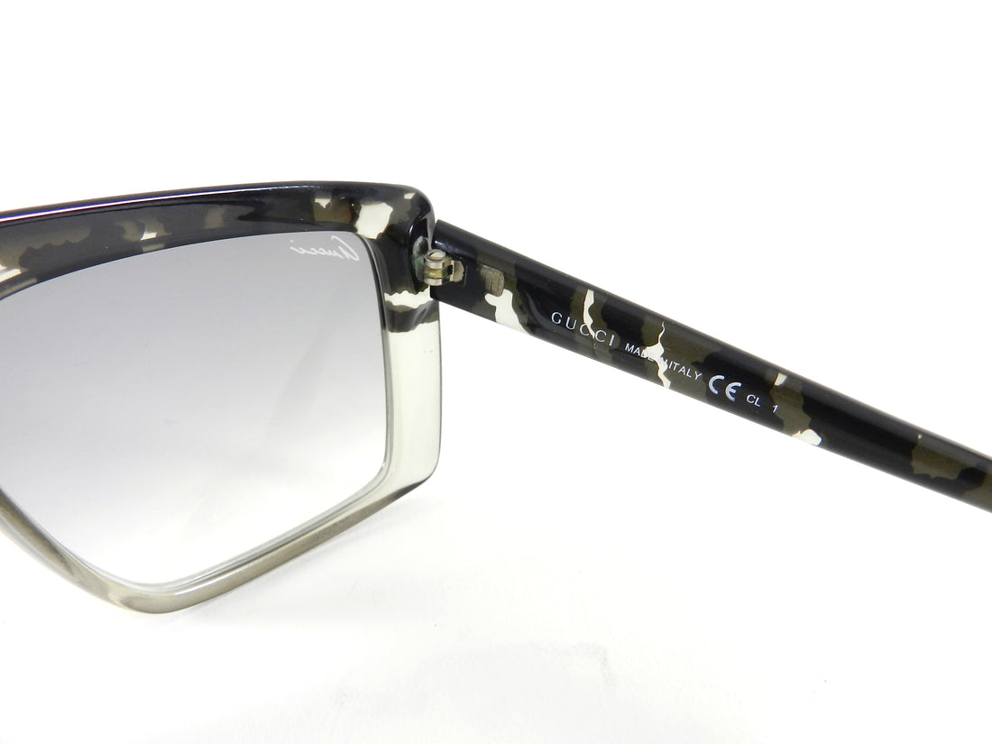 Gucci GG3532 Grey Tortoise and Clear Sunglasses in Case