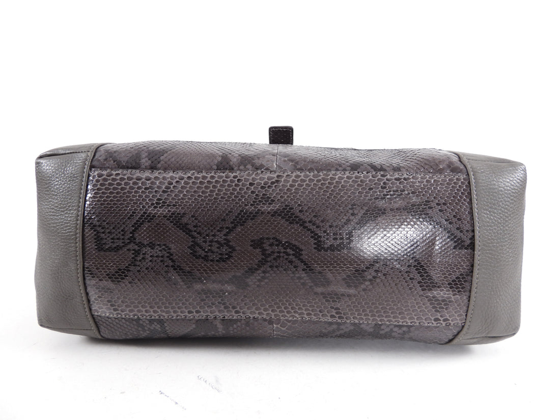 gray python pattern handbag | nkd naked italian bags... Gucci Grey Greenwich Python Hobo Bag – I MISS YOU VINTAGE