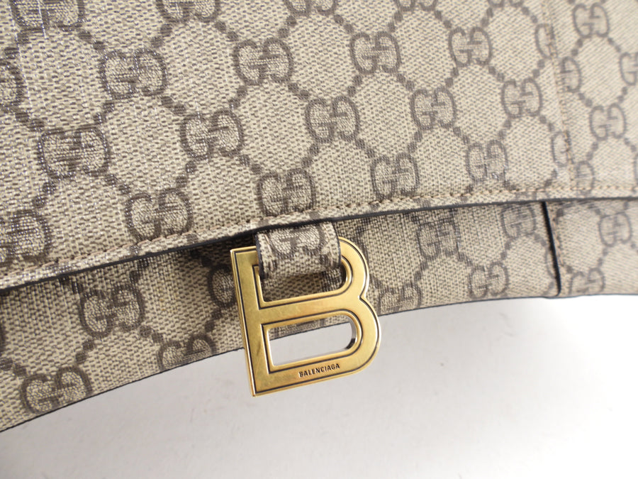 Gucci x Balenciaga The Hacker Project Medium Hourglass Bag Beige