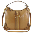 Gucci Brown Duilio Brogue Medium Hobo Bag