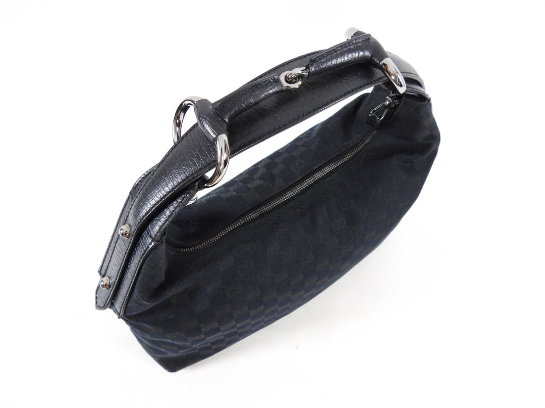 Hobo cloth handbag Gucci Black in Cloth - 31223863