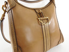 Gucci Brown Duilio Brogue Medium Hobo Bag