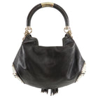 Gucci Brown Leather Indy Hobo Large Bag with Bamboo Tassels