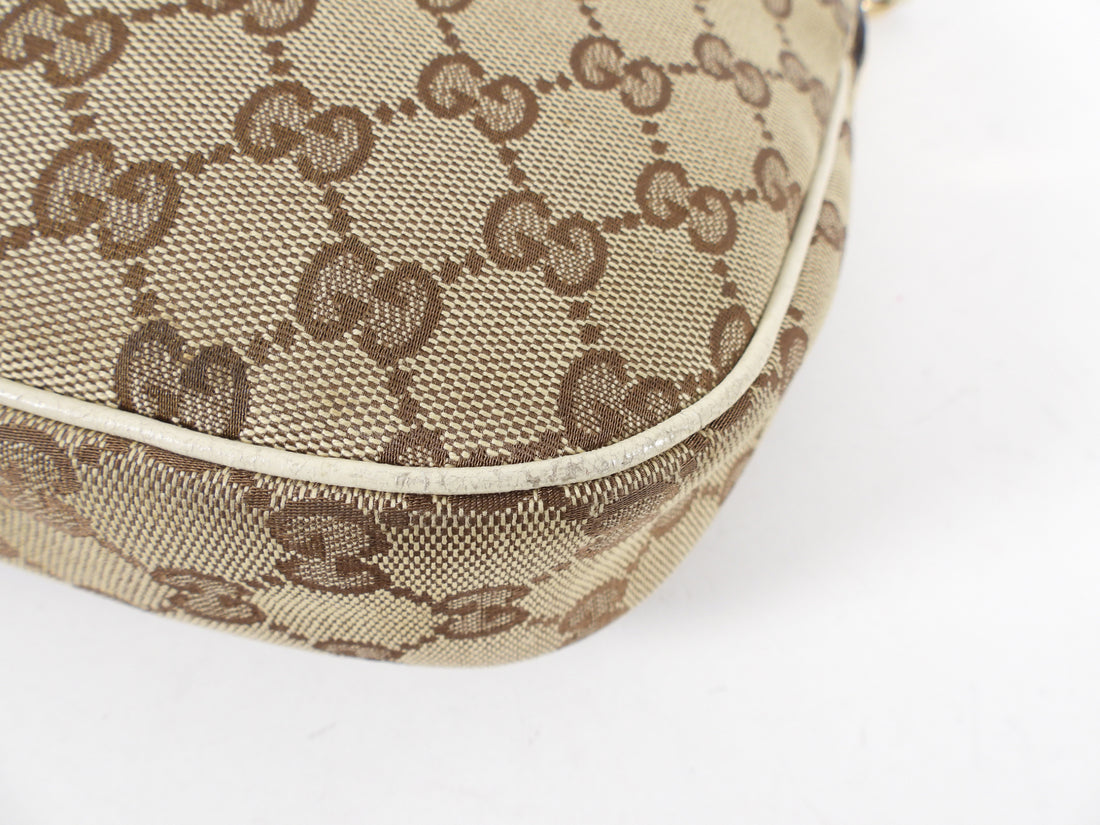 Gucci Ivory Small Monogram Canvas Hobo Bag – I MISS YOU VINTAGE