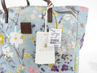 Gucci Kids Blue Floral Canvas Small Tote Bag