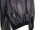 Gucci Black Leather Madonna Crop Bomber Jacket – IT44 / S